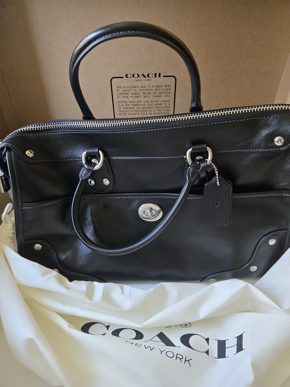 Coach Rhyder Satchel Bag 38 - Picture 6 of 6